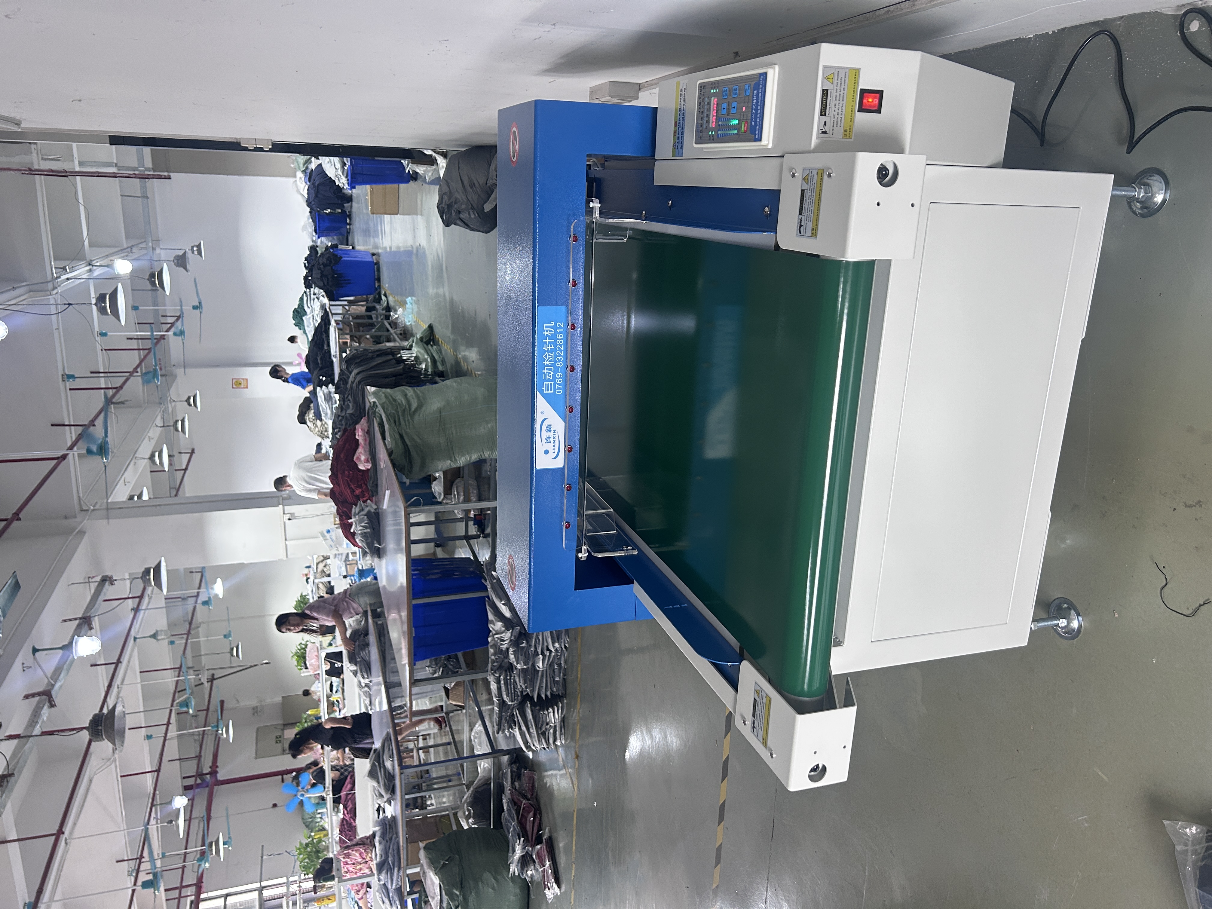 广东某服装厂——使用连新牌检针机